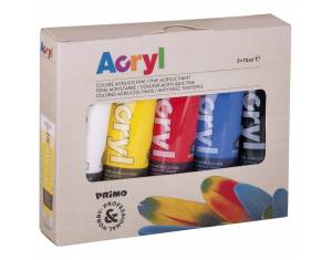 Boja akrilna  75ml pvc tuba 5boja Primo 421TATM5