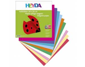 Papir Origami 10x10 cm 60g pk100 Heyda 20-48755 10