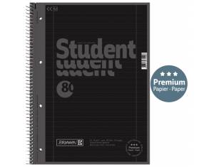 Blok kolegij A4 crte  80L perforacija+4rupe Color Code Brunnen 10-67927 190 crni