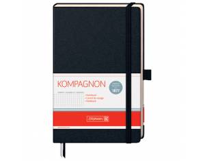 Notes A5 karo 96L  80g šamoa s gumicom Kompagnon Brunnen 10-55228 05 crni