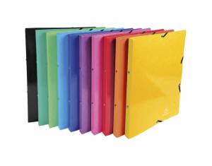 Mapa uložna 4ringa-fi15 mm A4 karton s gumicom Iderama Exacompta 51829E sortirano