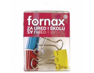 Kvačice za papir 25mm pk4 Fornax BC-31 sortirano blister