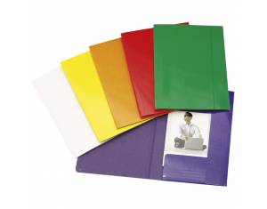 Fascikl klapa s gumicom karton plastificirani A4 Fornax žuti