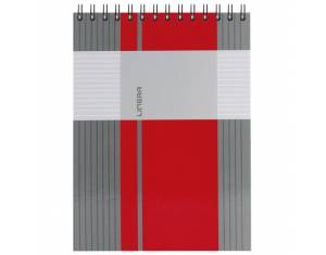 Blok kolegij A6 crte  80L spirala gore mat+lak Linear Marker 4-66