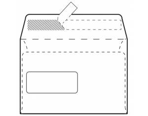 Kuverte C5-BB/PL strip 90g pk1000 Lipa Mill 0028