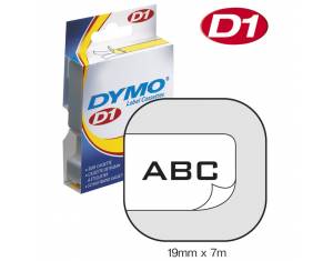 Vrpca D1 19mmx7m Dymo 45803 crno-bijela