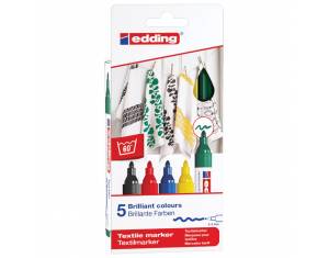 Marker za tekstil 2-3mm pk5 Edding 4500 blister