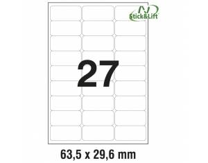 Etikete ILK  63,5x29,6 mm odljepljive pk25L Zweckform L4737REV-25