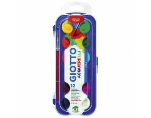 Boja vodena fi 30 mm 12boja+kist Giotto Fila 3512 blister