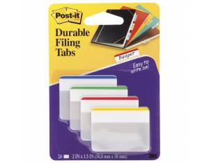 Zastavica 50,8x38 mm 4boje(rub)x6L super čvrste Post-it Strong 3M.686-F prozirne blister