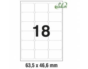 Etikete ILK  63,5x46,6 mm odljepljive pk25L Zweckform L6025REV-25