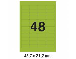 Etikete ILK  45,7x21,2 mm pk20L Zweckform L6040-20 zelene