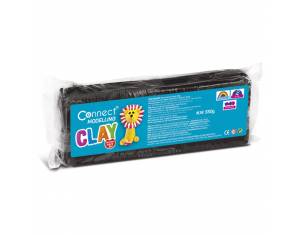 Plastelin 550g + plastični nožić Connect crni