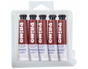 Boja tempera 12ml aluminijska tuba pk5 Primo 440TRA730 smeđa blister