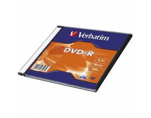 DVD-R 4,7/120 16x slim Mat Silver Verbatim 43547
