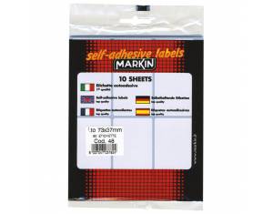 Etikete slep  73x37 mm pk10L Markin 10048 blister
