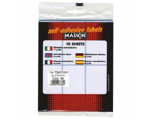 Etikete slep  73x37mm pk10L Markin 10048 blister