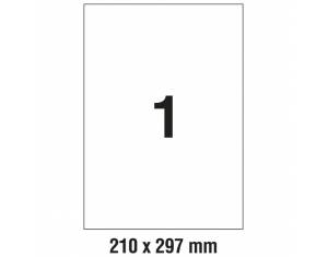 Etikete LK 210x297 mm polyester pk25L Zweckform L7567-25 prozirne (mliječno)