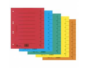 Pregrada kartonska A4 250g pk100 Donau 8610001S-99 sortirano