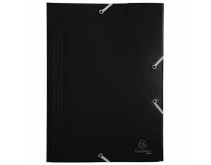Fascikl klapa s gumicom pp A4 Exacompta 55901E crni