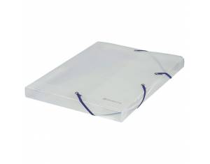 Mapa s gumicom hrbat-25 mm A4 pp Crystal Exacompta 5962E prozirna