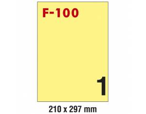 Etikete ILK 210x297mm pk100L Fornax F-100 žute