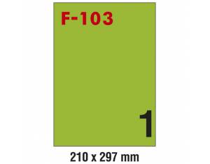 Etikete ILK 210x297 mm pk100L Fornax F-103 zelene