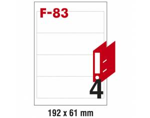 Etikete ILK za registratore 192x61mm pk100L Fornax F-83