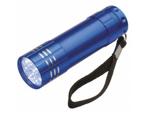 Svjetiljka ručna  9 LED metalna plava