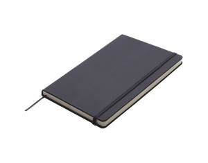 Notes 13x21 cm čisti 80L s gumicom Kiel crni