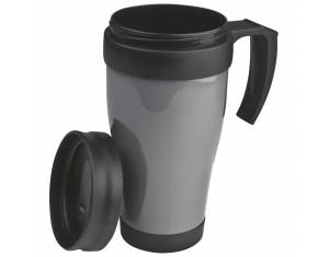 Šalica termo 400ml pvc Fort Worth metalik siva