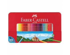 Boje drvene  60boja metalna kutija Faber-Castell 115894