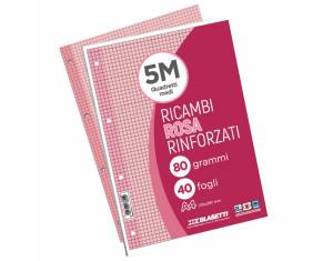 Blok za mapu uložnu 4 rupe A4 crte 40L Blasetti roza