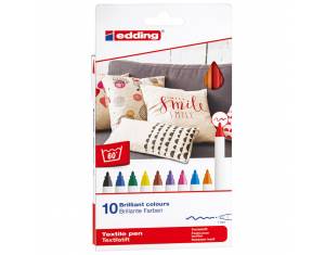 Marker za tekstil 1 mm 10boja pk10 Edding 4600 blister