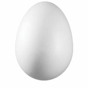 Ukras od stiropora 6 cm jaje pk10 Knorr Prandell 21-6768024 bijeli