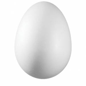 Ukras od stiropora 8 cm jaje pk10 Knorr Prandell 21-6768040 bijeli