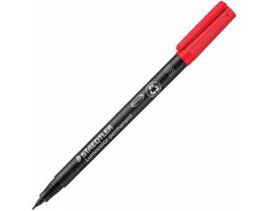 Marker permanentni 0,4 mm reciklirani Lumocolor Staedtler 313-2 crveni