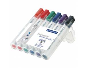 Marker za bijelu ploču 2 mm pk6 reciklirani Lumocolor Staedtler 351 WP6