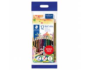 Boje drvene  12boja+gumica+olovka grafitna Noris Colour Staedtler 61 SET6 blister