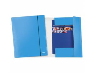 Fascikl klapa s gumicom karton A4 Wow Leitz 39830036 metalik svijetloplavi
