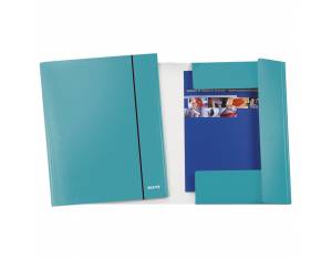 Fascikl klapa s gumicom karton A4 Wow Leitz 39830051 metalik tirkizni