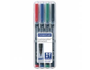Marker permanentni 1-2,5 mm pk4 reciklirani Lumocolor Staedtler 314 WP4