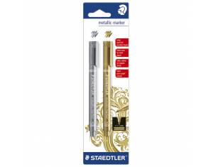 Marker nepermanentni 1-2mm Metallic pen Staedtler 8323-S BK2 sortirano blister