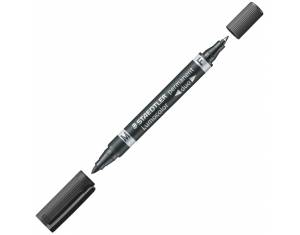 Marker permanentni obostrani 0,6 i 1,5mm Lumocolor Staedtler 348-9 crni