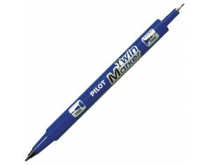 Marker permanentni obostrani Twin Marker Begreen Pilot SCA-TM-L-BG plavi