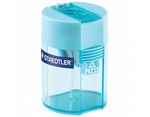 Šiljilo metalno s pvc kutijom 2rupe Staedtler 512 006-37 tirkiz!!