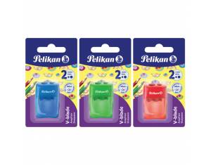 Šiljilo pvc s pvc kutijom 2rupe Pelikan 700245 sortirano blister