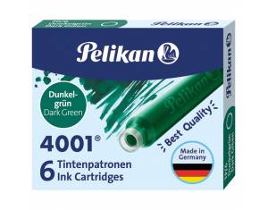 Tinta za nalivpero patrone pk6 4001 Pelikan 300087 tamnozelena