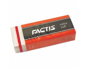 Gumica plastična ES20 extra soft Factis bijela-KOMAD