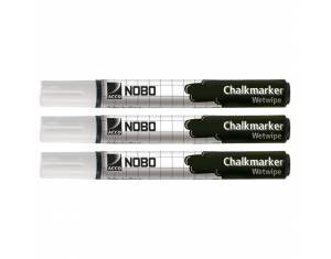 Marker-kreda za staklo 4 mm pk3 Nobo 34438398 bijeli
